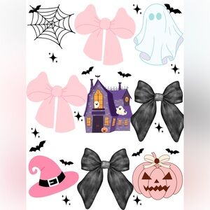 Halloween with Black Bow digital image